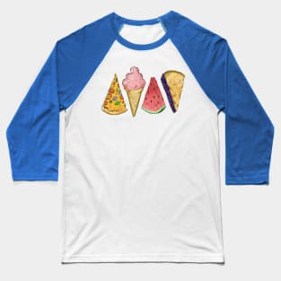 Happy Picnic Triangles Baseball T-Shirt